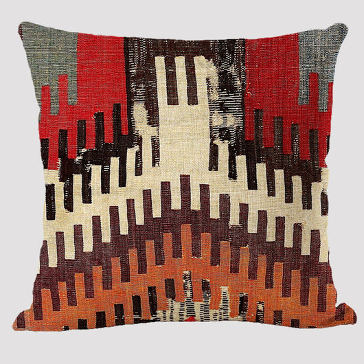 Almohada Reversible Étnica de Lino Bohemio Doble Cara - Image 43
