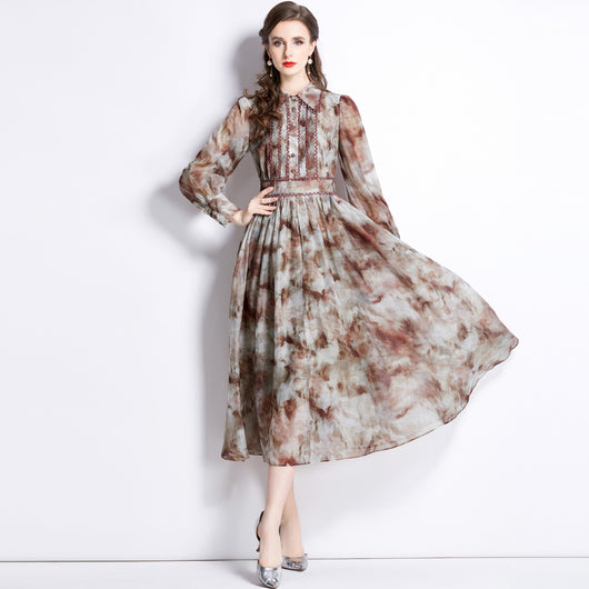 Vestido Camisero Estilizante con Estampado - Image 11