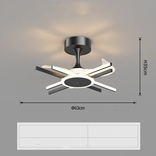 Lámpara Ventilador de Techo Nórdico Luxury - Diseño Moderno y Minimalista - Image 11