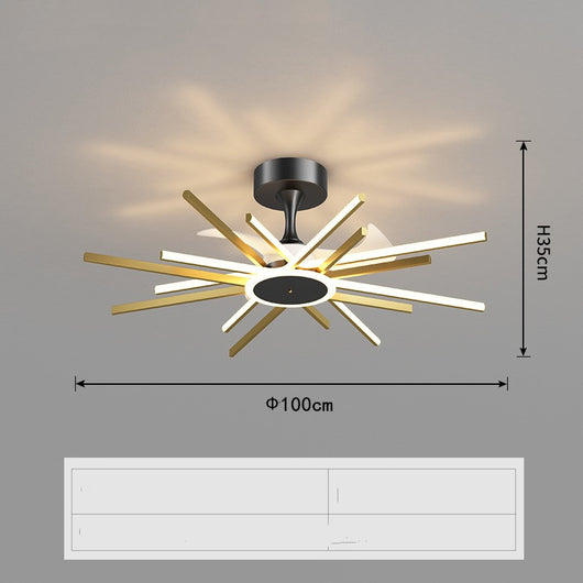 Lámpara Ventilador de Techo Nórdico Luxury - Diseño Moderno y Minimalista - Image 12