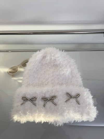 Gorro Tejido Cálido y Suave con Moño para Invierno - Image 9