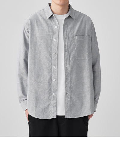 Camisa Oxford Manga Larga Color Sólido - Image 27