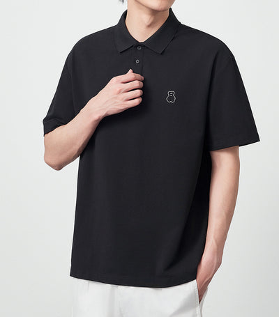 Polo Shirt Perla con Textura Embossing para Hombre - Image 8