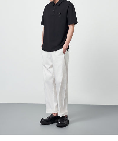 Polo Shirt Perla con Textura Embossing para Hombre - Image 9