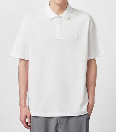 Polo Shirt Perla con Textura Embossing para Hombre - Image 10