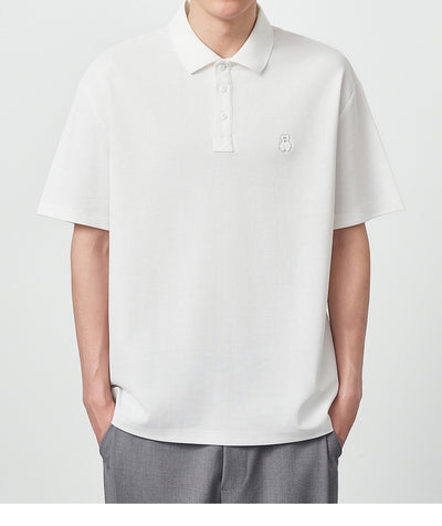 Polo Shirt Perla con Textura Embossing para Hombre - Image 11