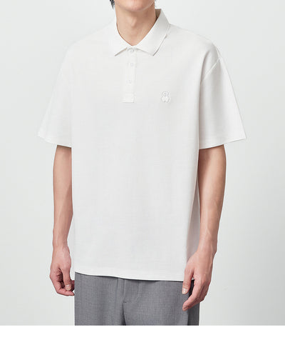 Polo Shirt Perla con Textura Embossing para Hombre - Image 18