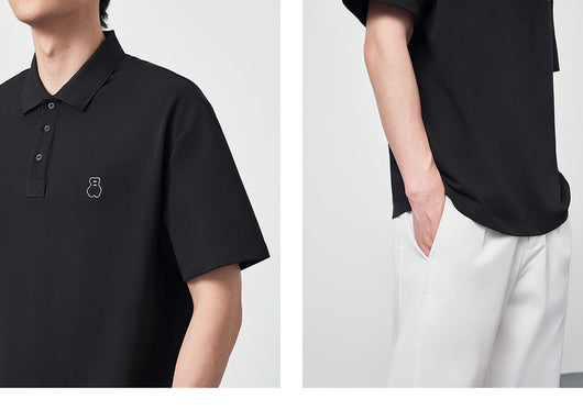 Polo Shirt Perla con Textura Embossing para Hombre - Image 22