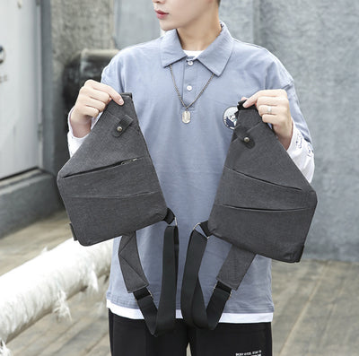 Mochila Deportiva Multifuncional con Bolsa de Pecho para Hombre - Image 12