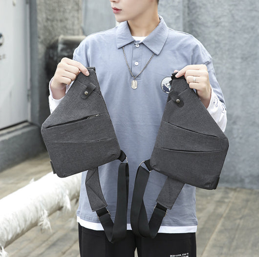 Mochila Deportiva Multifuncional con Bolsa de Pecho para Hombre - Image 12