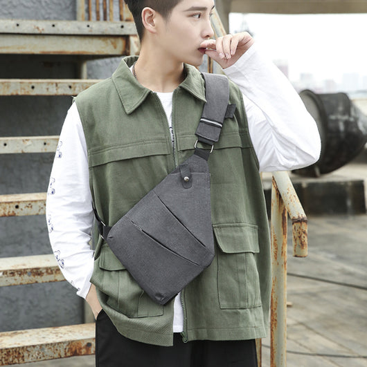 Mochila Deportiva Multifuncional con Bolsa de Pecho para Hombre - Image 13