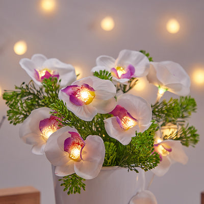 Guirnalda LED de Mariposas y Orquídeas para Decoración Exterior - Image 12
