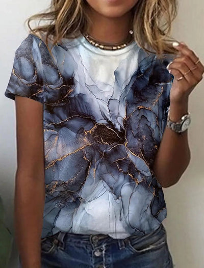 Blusa Retro Abstracta con Estampado Europeo Moderno - Image 17