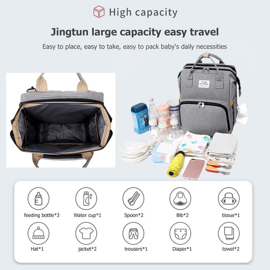 Mochila Maternal Transformable - Bolsa de Dormir Multifuncional para Mamá y Bebé - Image 19