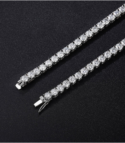 Cadena de Plata Esterlina con Garra Cuádruple Estilo Hip Hop para Hombre - Image 30