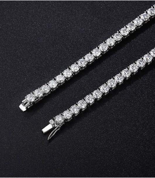 Cadena de Plata Esterlina con Garra Cuádruple Estilo Hip Hop para Hombre - Image 30
