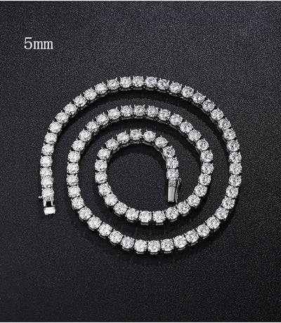 Cadena de Plata Esterlina con Garra Cuádruple Estilo Hip Hop para Hombre - Image 33
