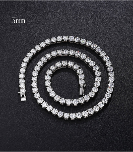 Cadena de Plata Esterlina con Garra Cuádruple Estilo Hip Hop para Hombre - Image 33