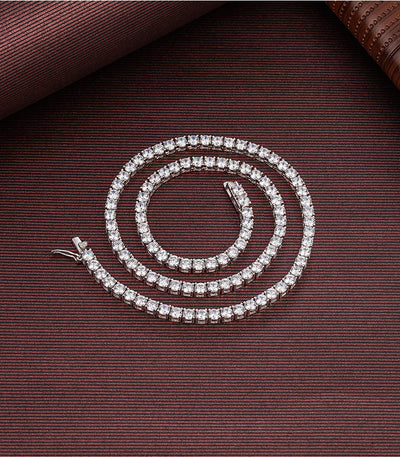 Cadena de Plata Esterlina con Garra Cuádruple Estilo Hip Hop para Hombre - Image 34