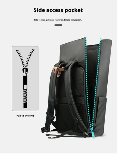 Mochila de Viaje con Cierre Lateral - Diseño Ergonómico para Commute y Aventuras - Image 28
