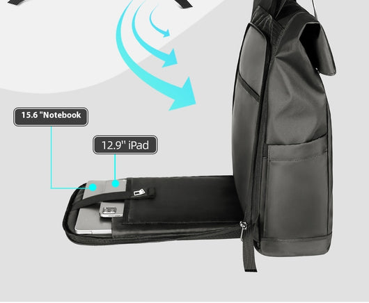 Mochila de Viaje con Cierre Lateral - Diseño Ergonómico para Commute y Aventuras - Image 29