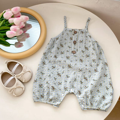 Pantalones de Trabajo con Tirantes Estampado Cuadros y Flores - Image 25