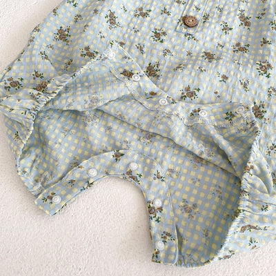 Pantalones de Trabajo con Tirantes Estampado Cuadros y Flores - Image 26