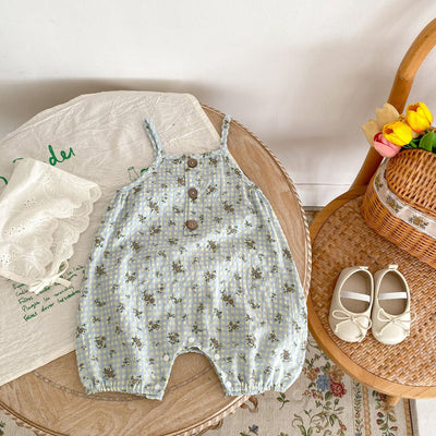 Pantalones de Trabajo con Tirantes Estampado Cuadros y Flores - Image 27
