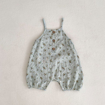 Pantalones de Trabajo con Tirantes Estampado Cuadros y Flores - Image 30