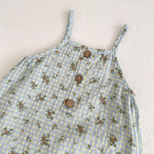Pantalones de Trabajo con Tirantes Estampado Cuadros y Flores - Image 31
