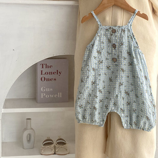Pantalones de Trabajo con Tirantes Estampado Cuadros y Flores - Image 32