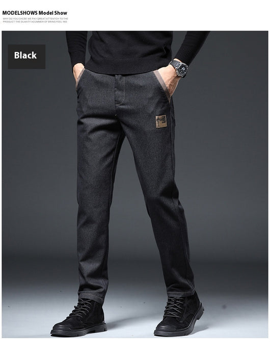 Pantalones Slim Straight con Bordado para Hombre - Image 9