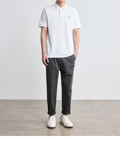 Polo Clásico con Bordado de Letras para Hombre - Image 9