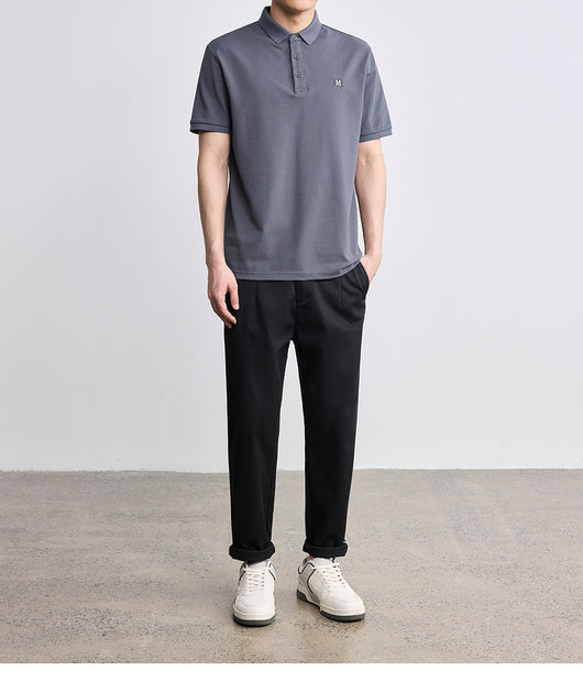 Polo Clásico con Bordado de Letras para Hombre - Image 15