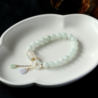 Pulsera de Jade Flor de Concha con Gota de Agua - Image 10