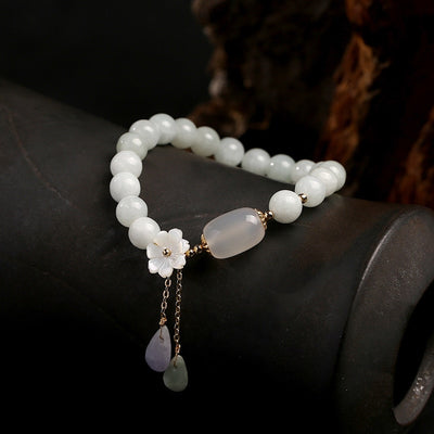 Pulsera de Jade Flor de Concha con Gota de Agua - Image 14