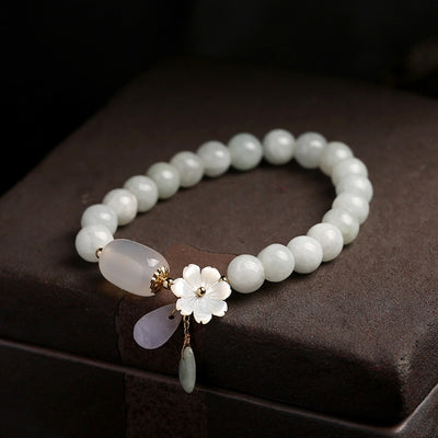 Pulsera de Jade Flor de Concha con Gota de Agua - Image 15