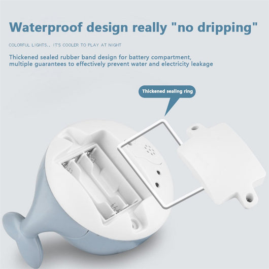 Juguete de Baño Ballena con Rociador Eléctrico por Inducción - Image 38