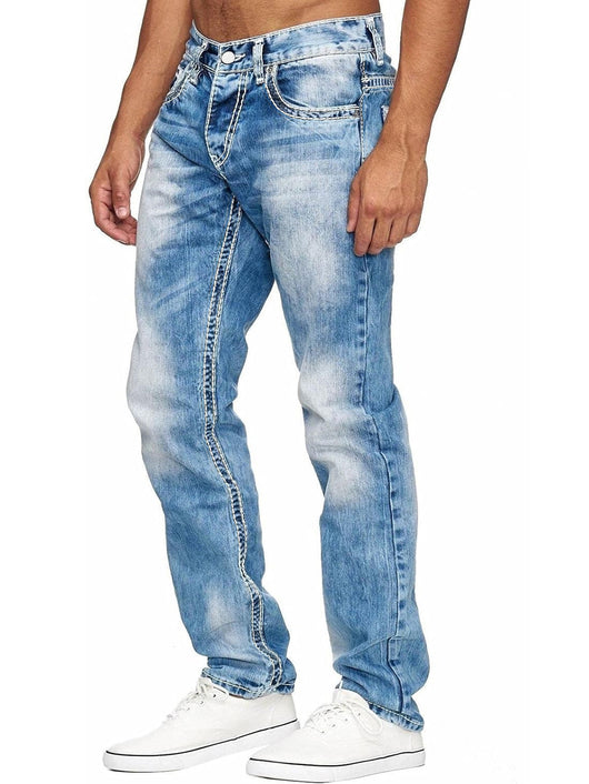 Jeans Rectos Clásicos para Hombre - Estilo Europeo y Americano - Image 11