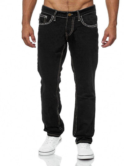 Jeans Rectos Clásicos para Hombre - Estilo Europeo y Americano - Image 15