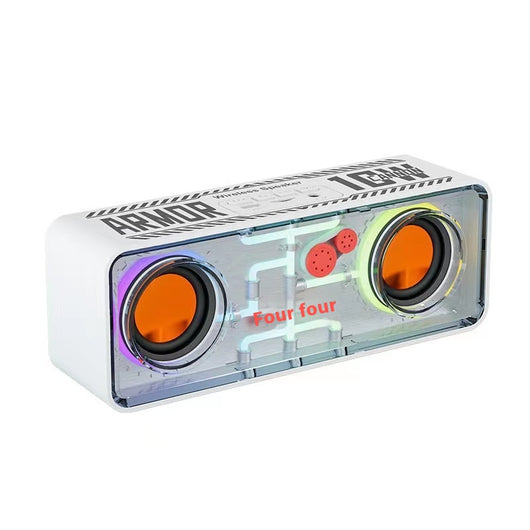 Parlante Bluetooth Mecánico Transparente Doble Altavoz - Image 14