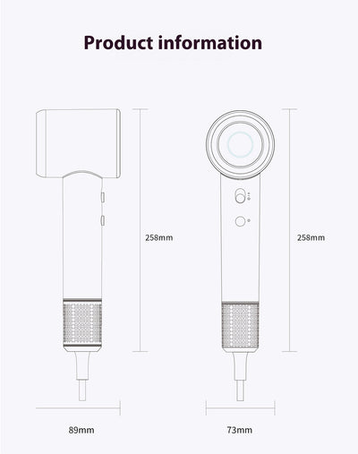 Secador de Cabello Iónico sin Aspas de Alta Velocidad - Image 16
