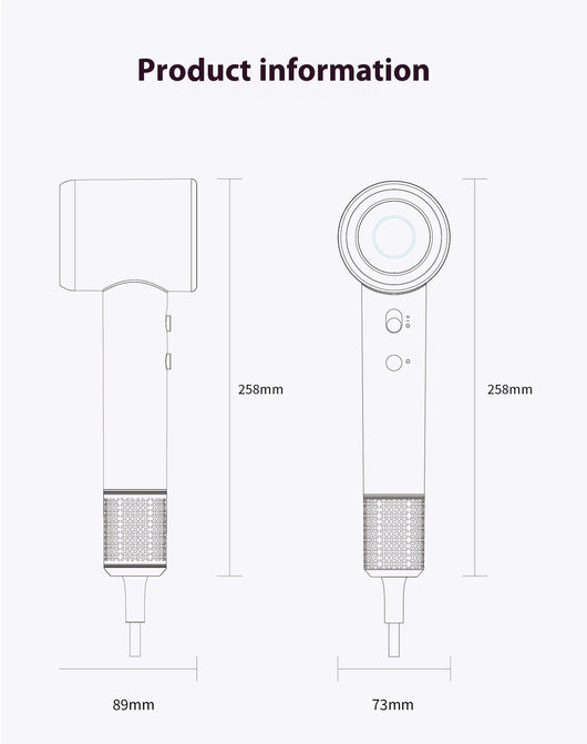 Secador de Cabello Iónico sin Aspas de Alta Velocidad - Image 16