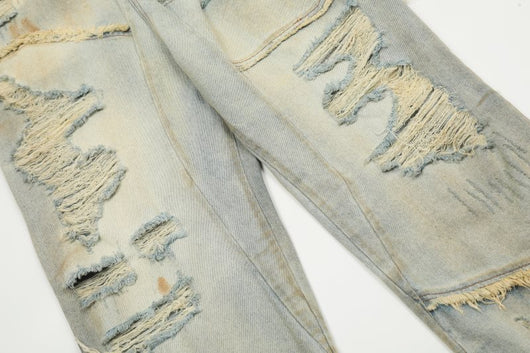 Jeans Cargo Oversize con Agujeros Grandes y Cintas Laterales - Image 17