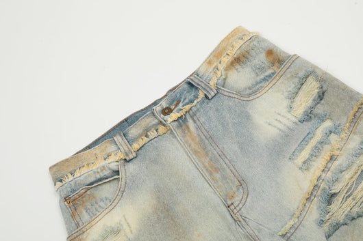 Jeans Cargo Oversize con Agujeros Grandes y Cintas Laterales - Image 18