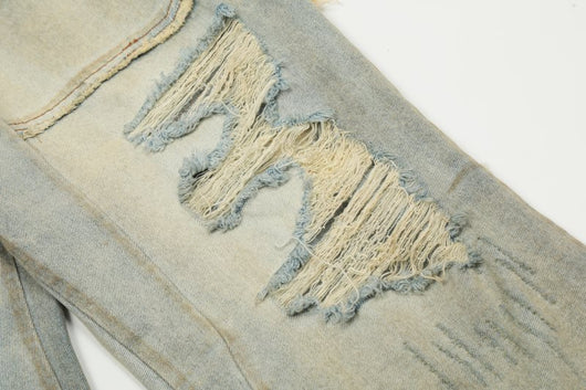 Jeans Cargo Oversize con Agujeros Grandes y Cintas Laterales - Image 20