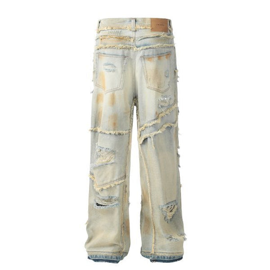 Jeans Cargo Oversize con Agujeros Grandes y Cintas Laterales - Image 21