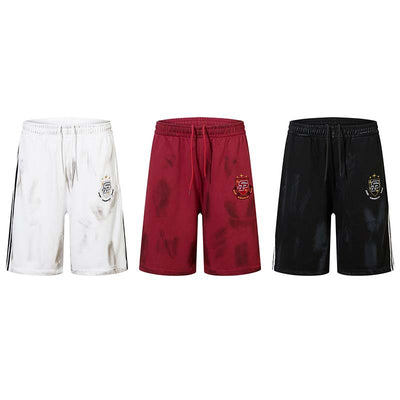 Shorts Casuales con Parche Bordado Estilo Vintage - Image 24
