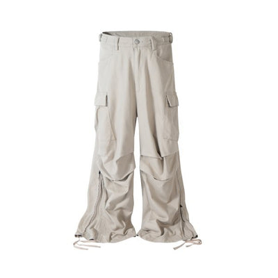 Pantalón Cargo Ancho con Pliegues y Cierre Lateral - Image 33