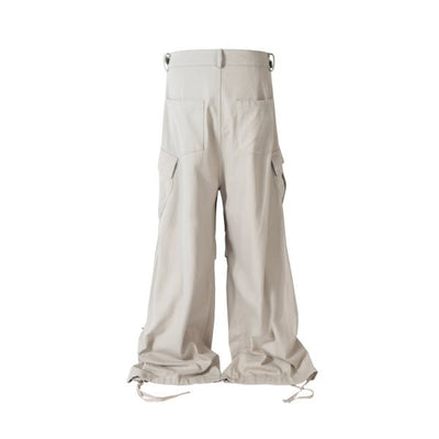 Pantalón Cargo Ancho con Pliegues y Cierre Lateral - Image 36